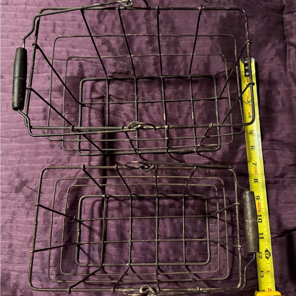 Wire Storage Baskets - Black - Picture 2 of 2